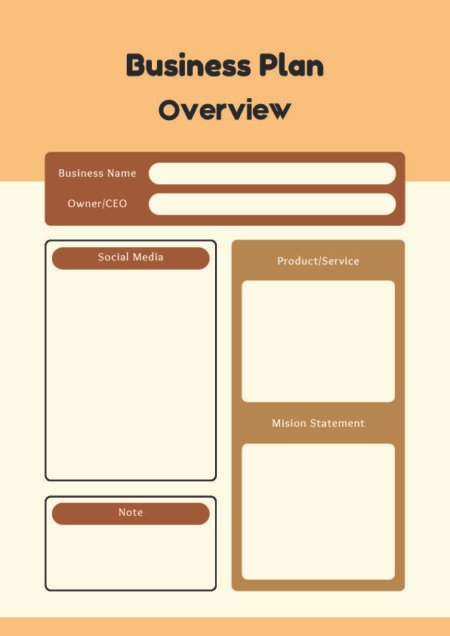 Business Plan Overview