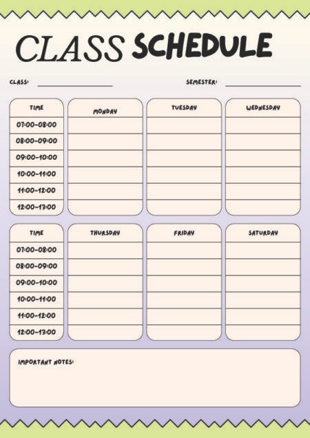 Class Schedule Planner