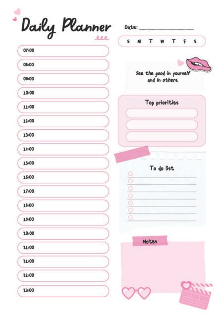 Daily Planner (pink)