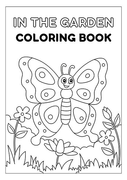 In the Garden colouring book