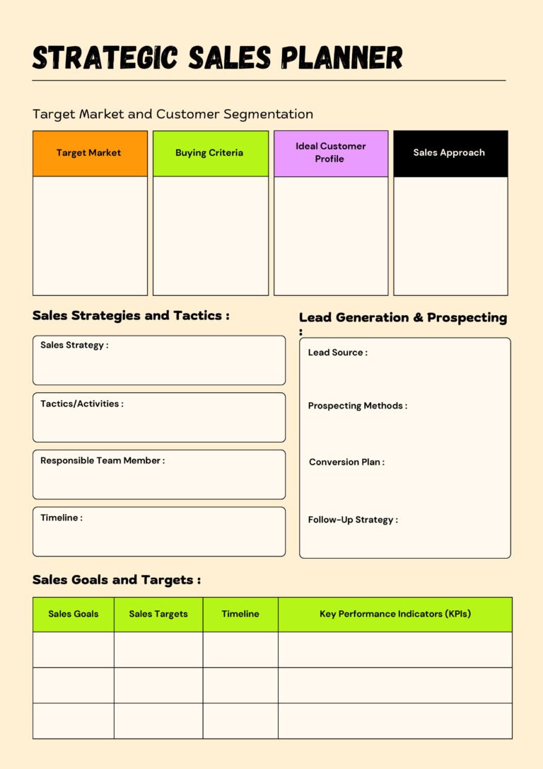 Marketing Business Planner