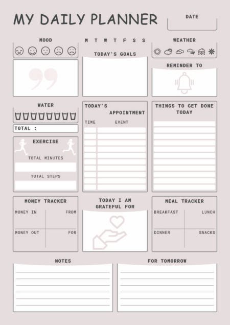 My Daily Planner (beige)